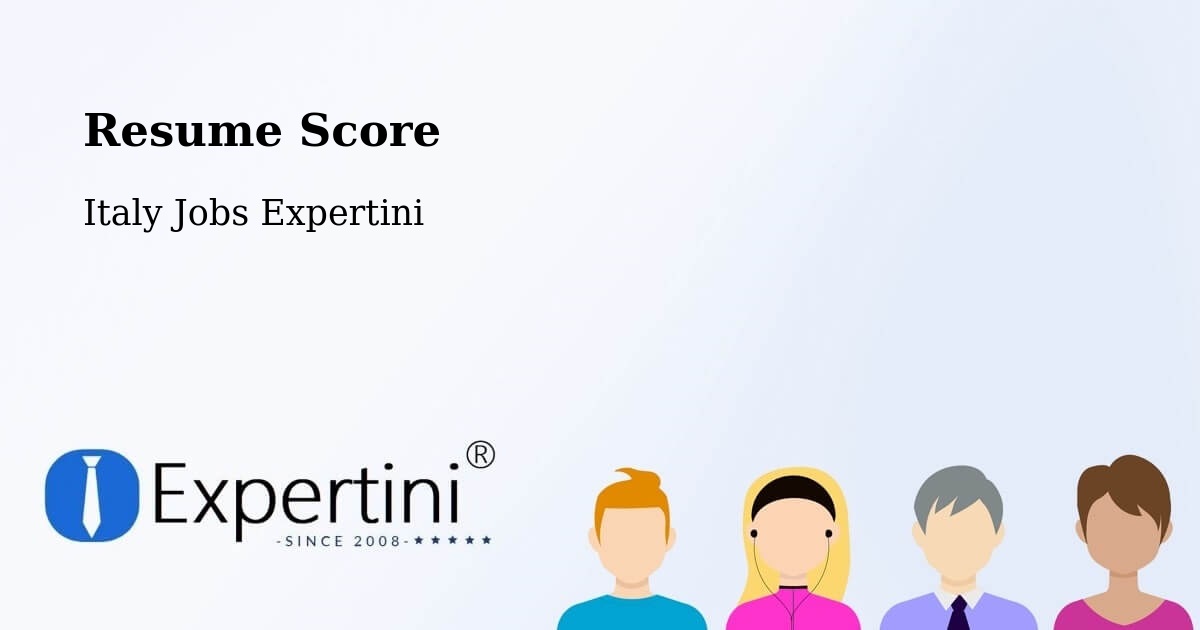 Resume Score & Job Description Match Tool – Bitonto - Italy Jobs Expertini